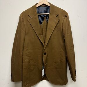 Spier&Mackay Brown Blazer with Notch Lapel